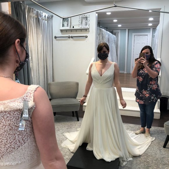 Augusta Jones A-Line Wedding Dress - Picture 1 of 6